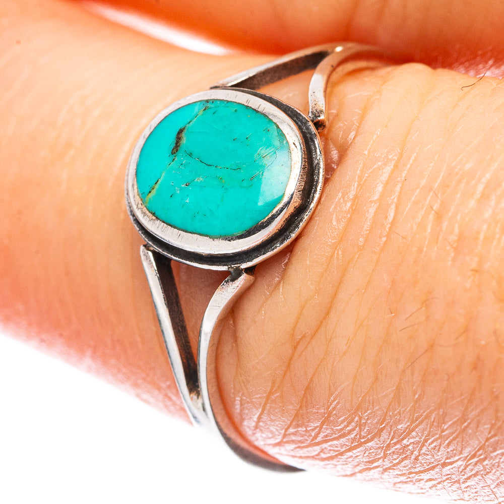 Rare Arizona Turquoise Ring Size 8 (925 Sterling Silver) R3049