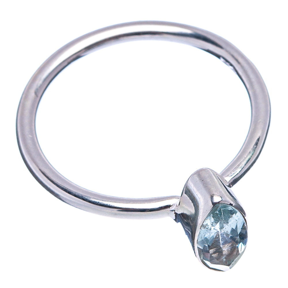 Aquamarine Ring Size 6 (.925 Sterling Silver)