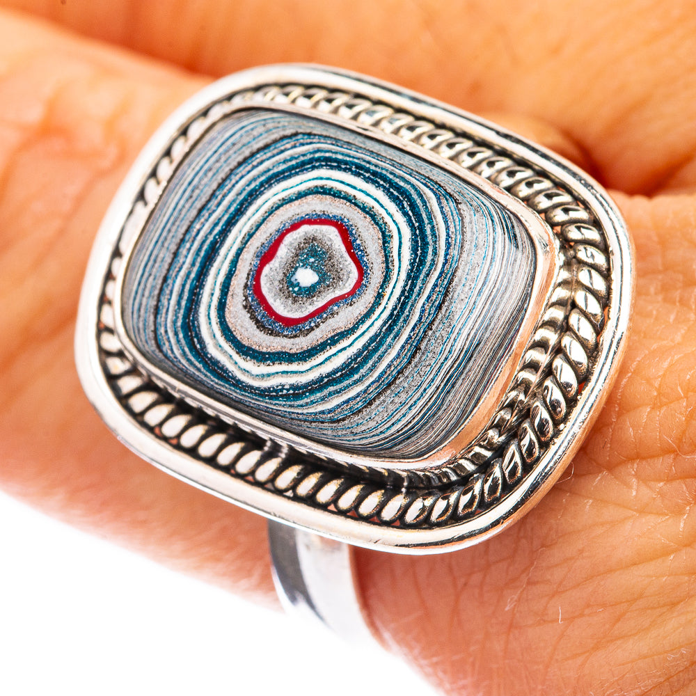 Fordite Ring Size 10.75 (925 Sterling Silver) R142793