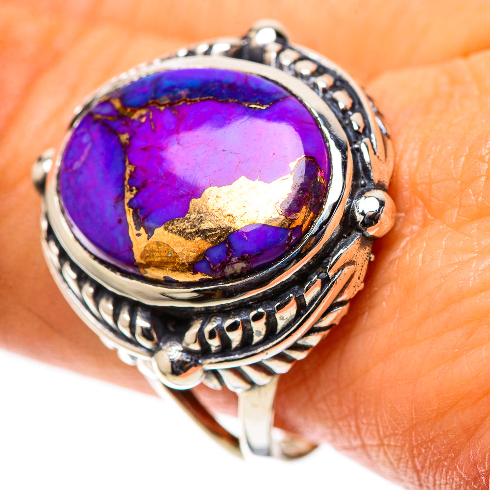 Purple Copper Composite Turquoise Ring Size 10 (925 Sterling Silver) RING138695