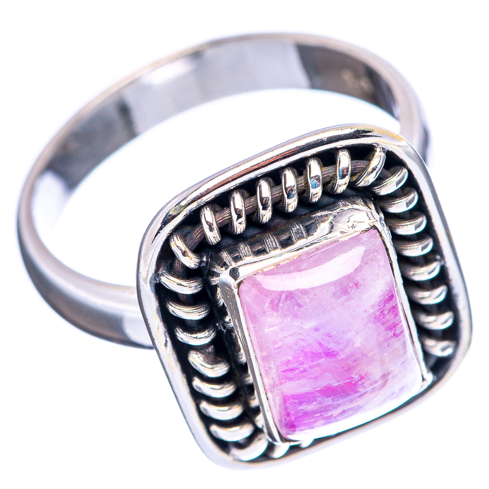 Pink Moonstone Ring Size 6 (.925 Sterling Silver)
