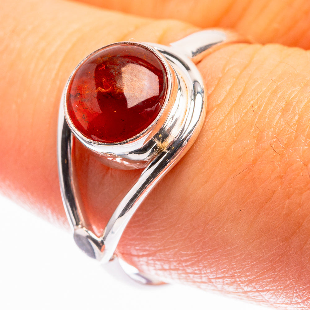 Baltic Amber Ring Size 9 (925 Sterling Silver) R142128