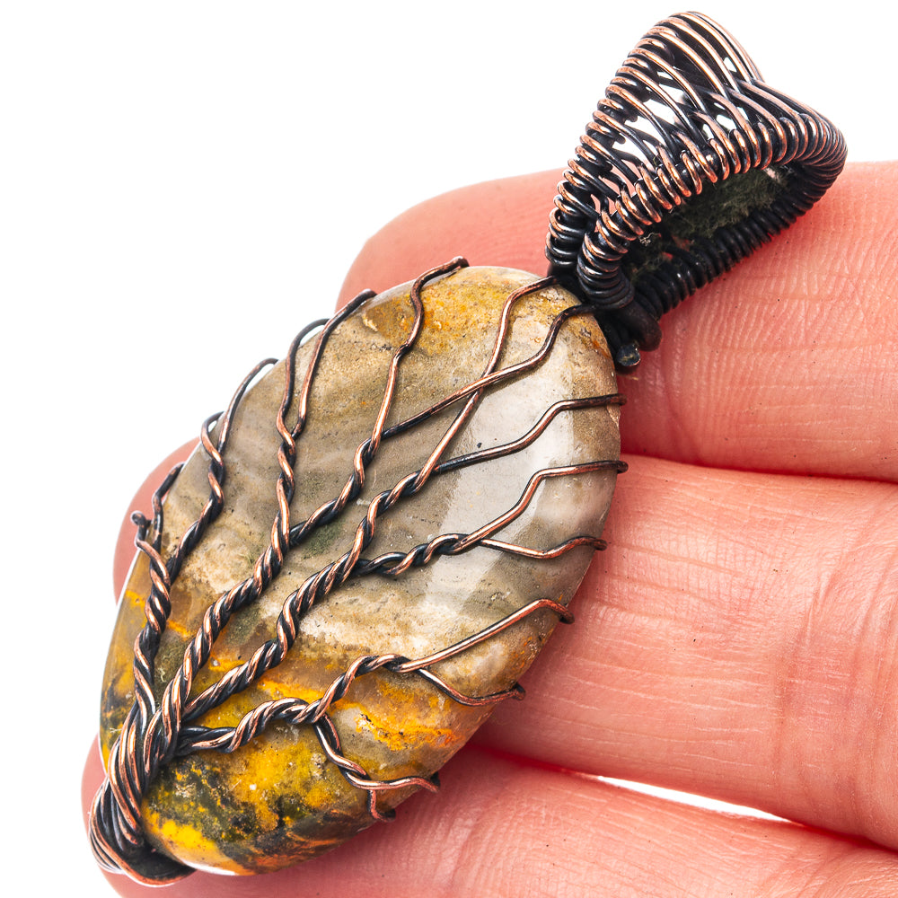 Bumblebee Jasper Tree of Life 2" (Oxidized Copper)