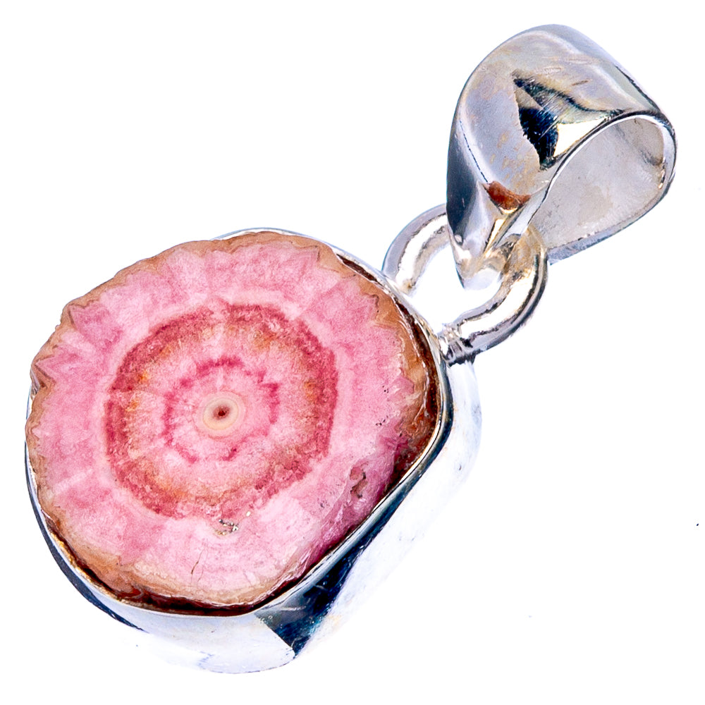 Rare Rhodochrosite Stalactite Pendant 7/8" (925 Sterling Silver) P42922