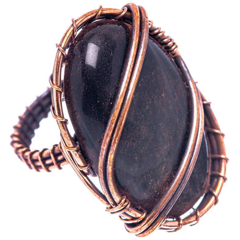Jet Ring Size 6.5 (Oxidized Copper)