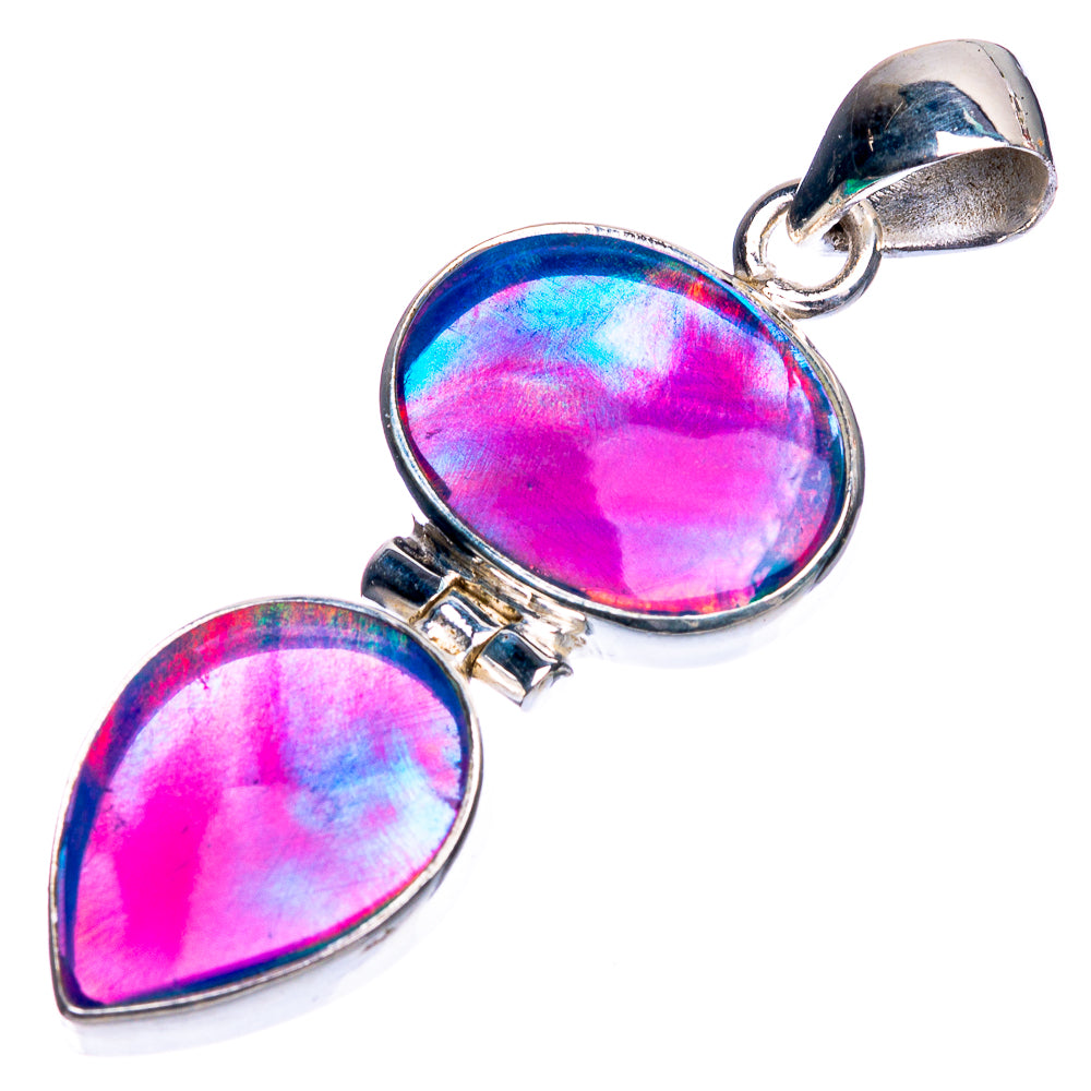 Aura Opal Pendant 1 3/4" (925 Sterling Silver) P39354