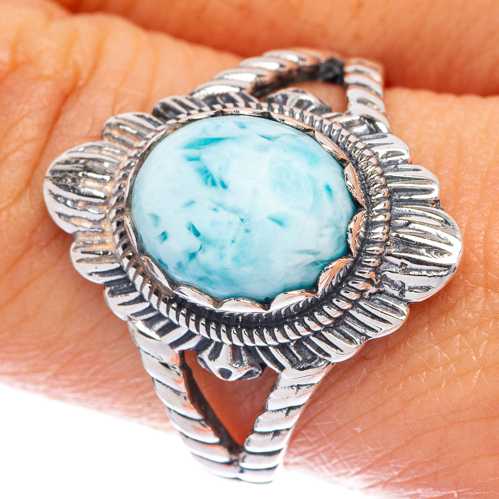 Larimar Ring Size 9 (925 Sterling Silver) R144623