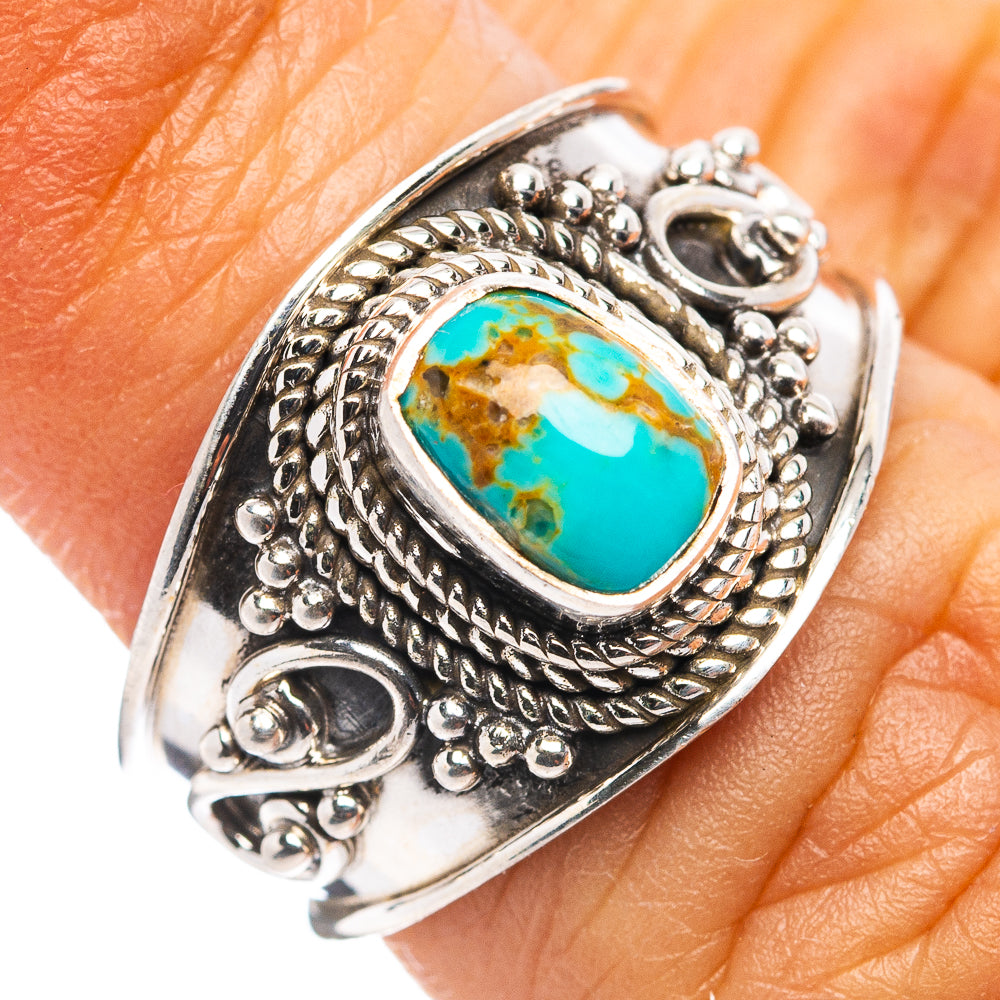 Rare Number 8 Mine Turquoise Ring Size 5.75 (.925 Sterling Silver)