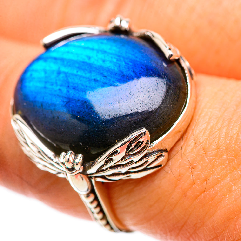 Labradorite Ring Size 7.75 (925 Sterling Silver) RING139009