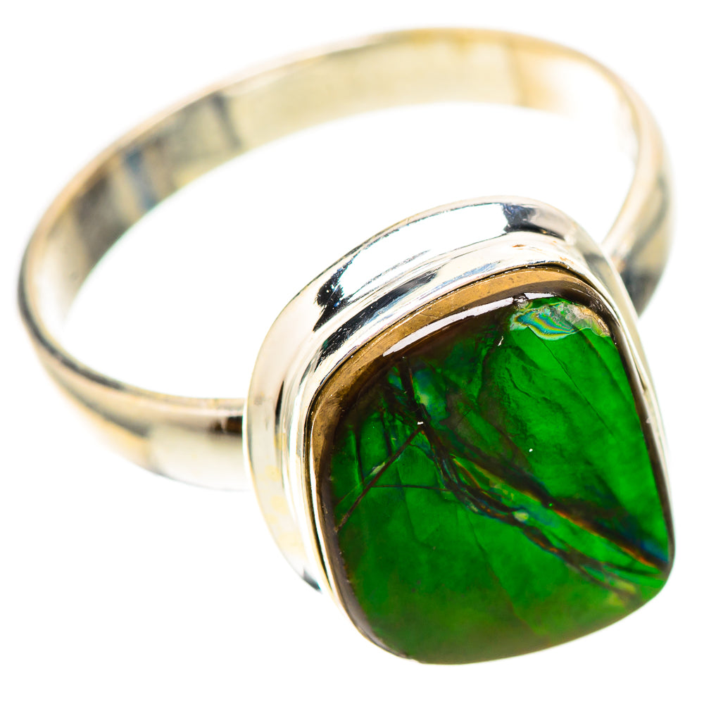Canadian Ammolite Ring Size 9.75 (925 Sterling Silver) RING139741