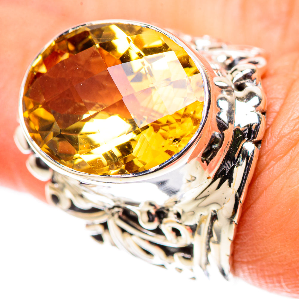 Signature Faceted Citrine Ring Size 6.25 (925 Sterling Silver) RING138148