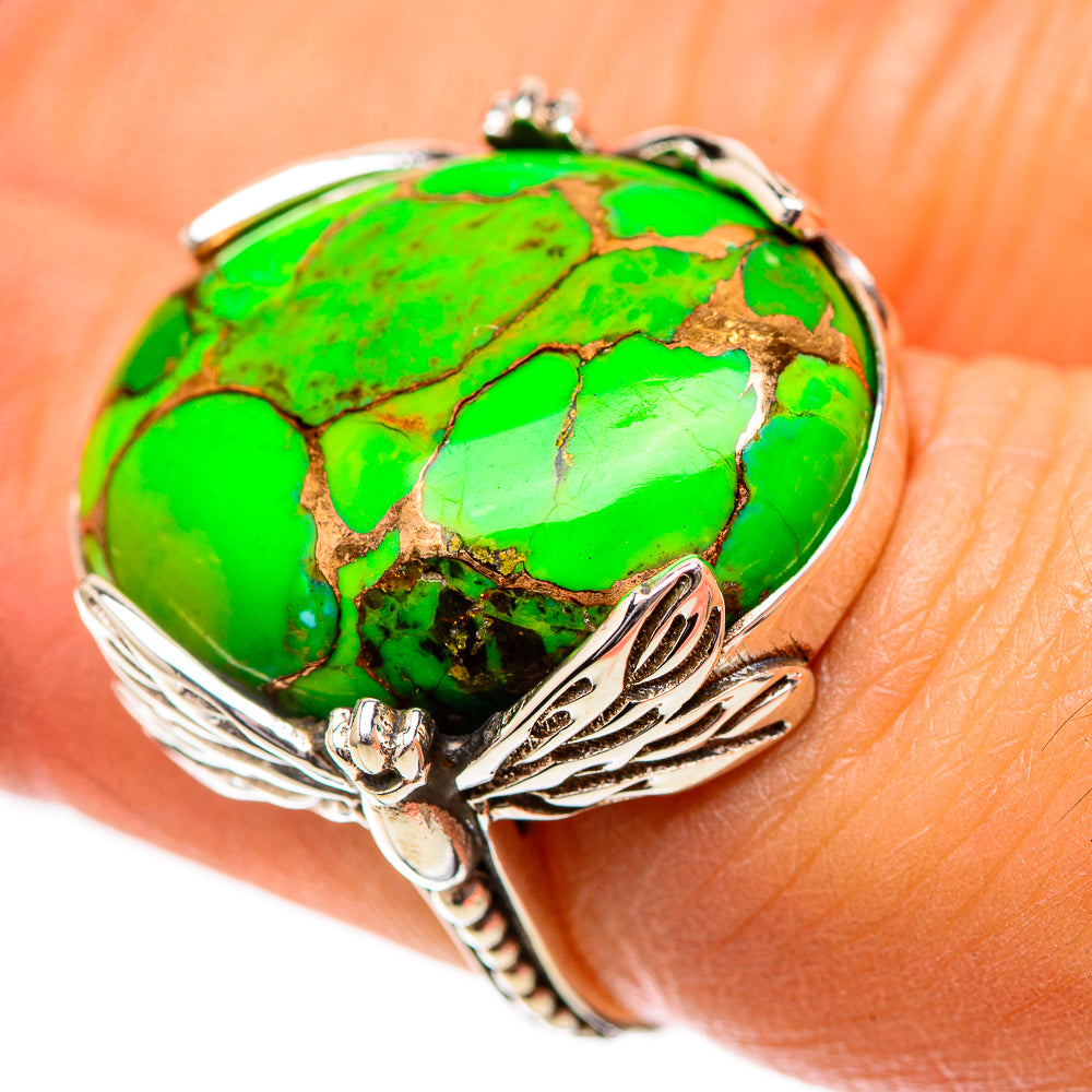 Green Copper Composite Turquoise Ring Size 6.25 (925 Sterling Silver) RING138985