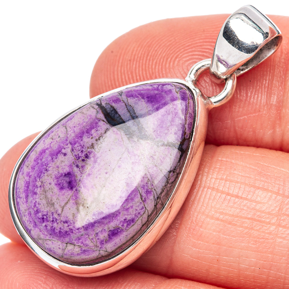 Stichtite Pendant 1 3/8" (925 Sterling Silver) P42517