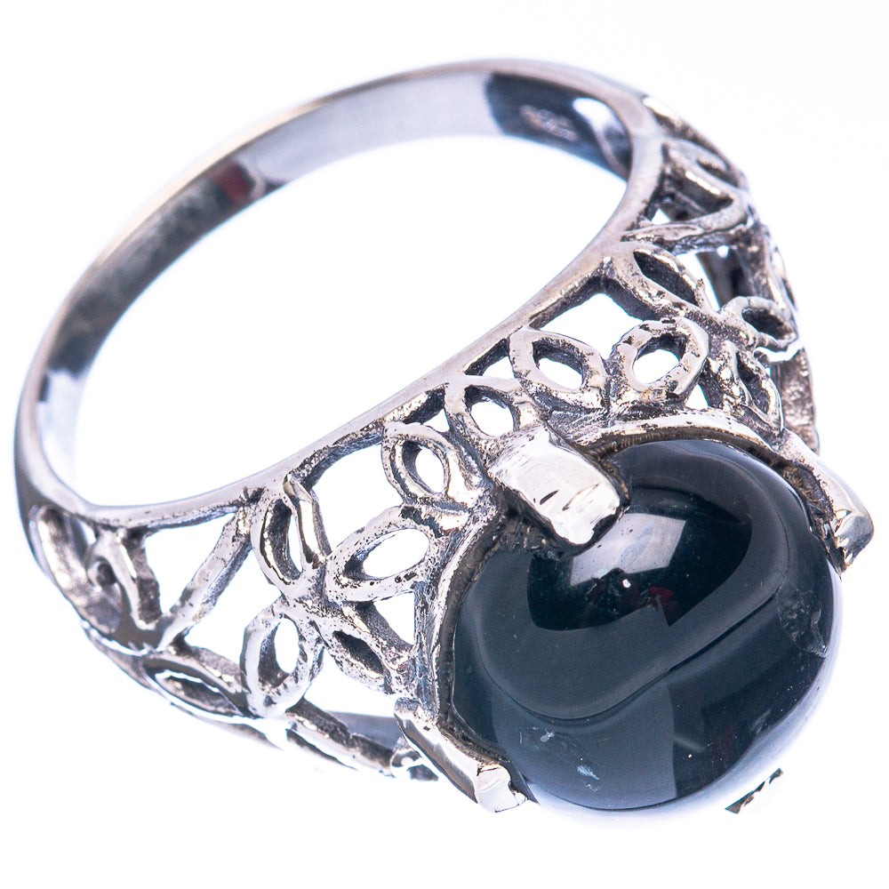 Black Onyx Ring Size 9.5 (925 Sterling Silver) R2803