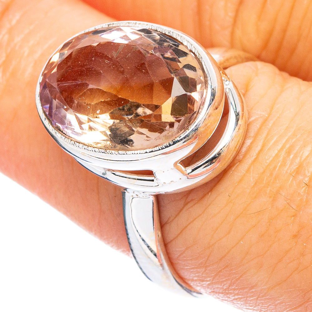 Faceted Ametrine Ring Size 8 (925 Sterling Silver) R4801