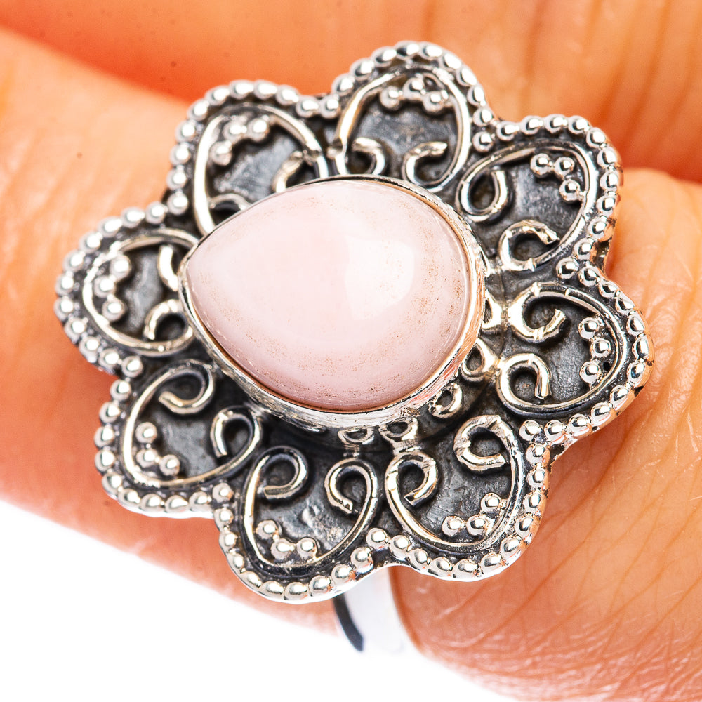 Pink Queen Conch Shell Ring Size 7 (925 Sterling Silver) R3167