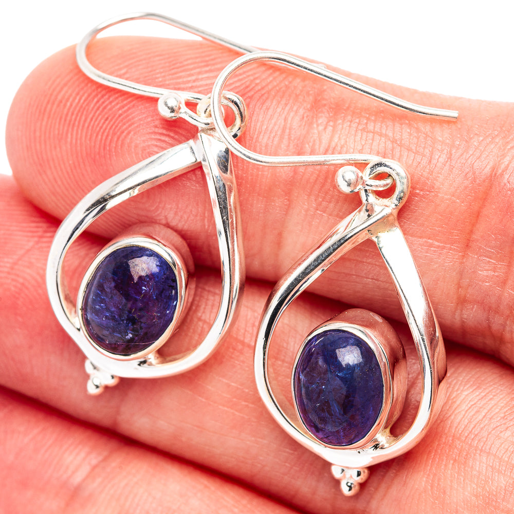 Premium Tanzanite Earrings 1 1/2" (.925 Sterling Silver)