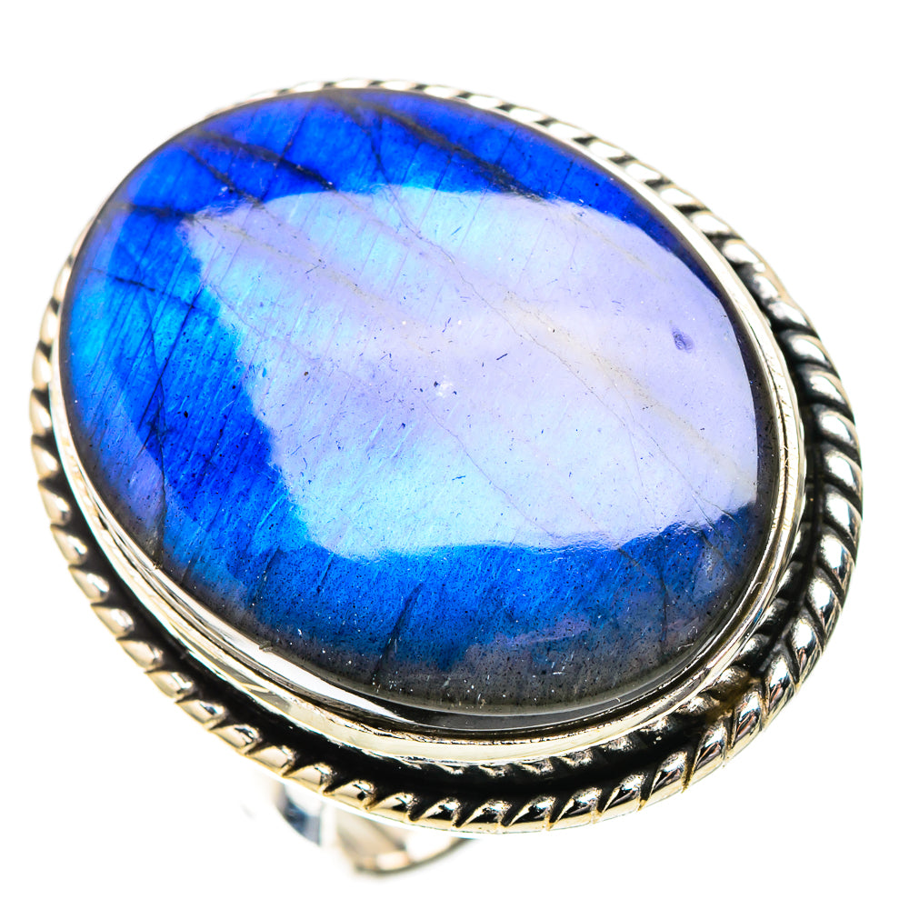 Large Labradorite Ring Size 8.5 (925 Sterling Silver) RING138026