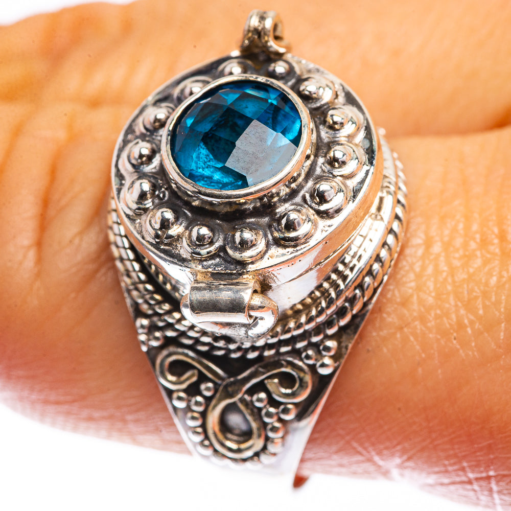 Poison London Blue Topaz Ring Size 9.75 (925 Sterling Silver) R142463