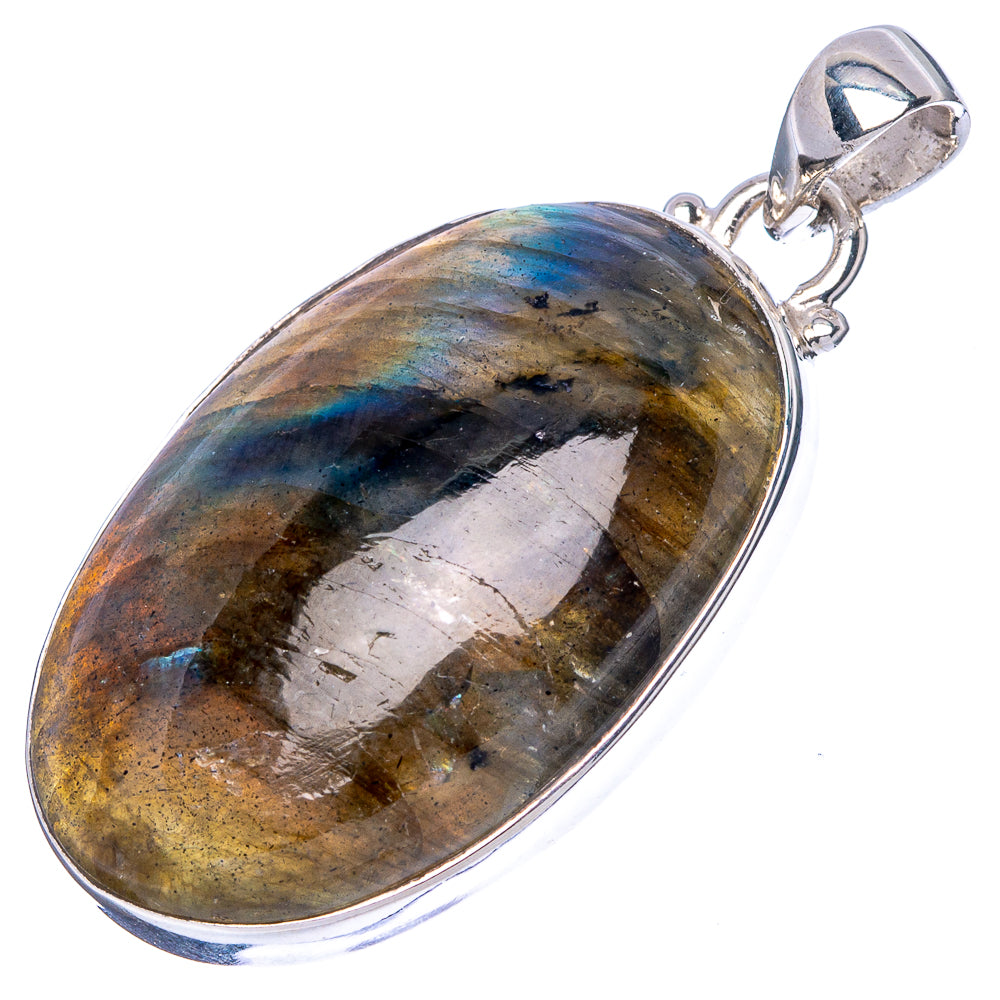 Labradorite Pendant 1 3/4" (925 Sterling Silver) P43037