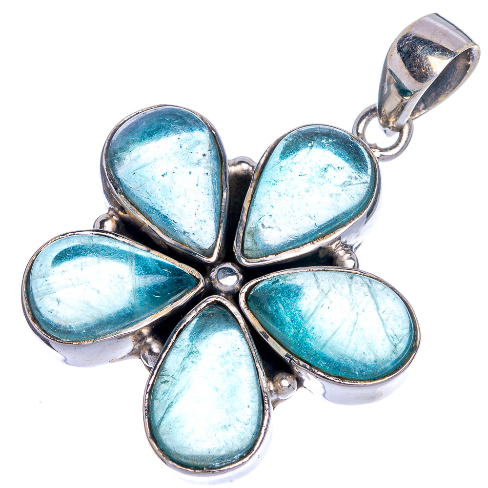 Blue Fluorite Pendant 1 1/2" (925 Sterling Silver) P39782