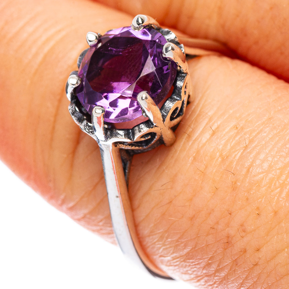 Amethyst 925 Sterling Silver Ring Size 9 Ana Co R2445