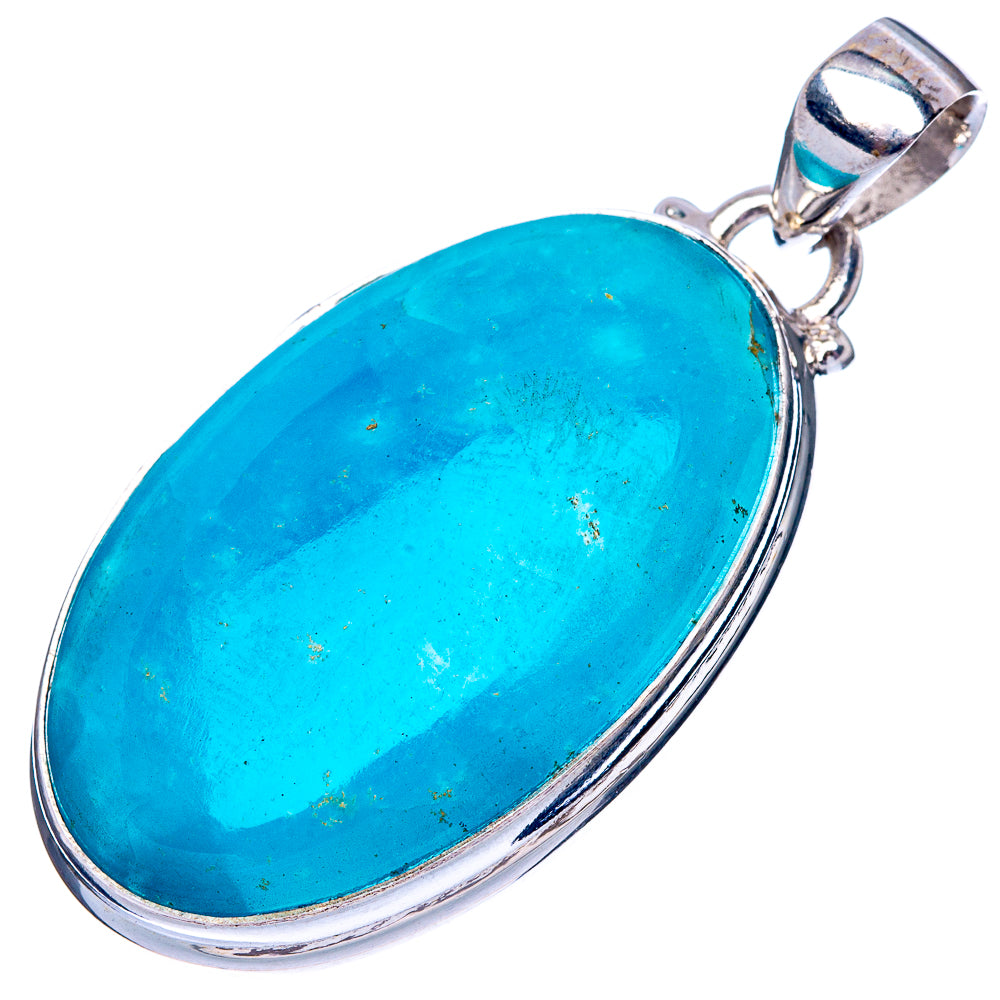 Rare Smithsonite 925 Sterling Silver Pendant 1 5/8" (925 Sterling Silver) P42598