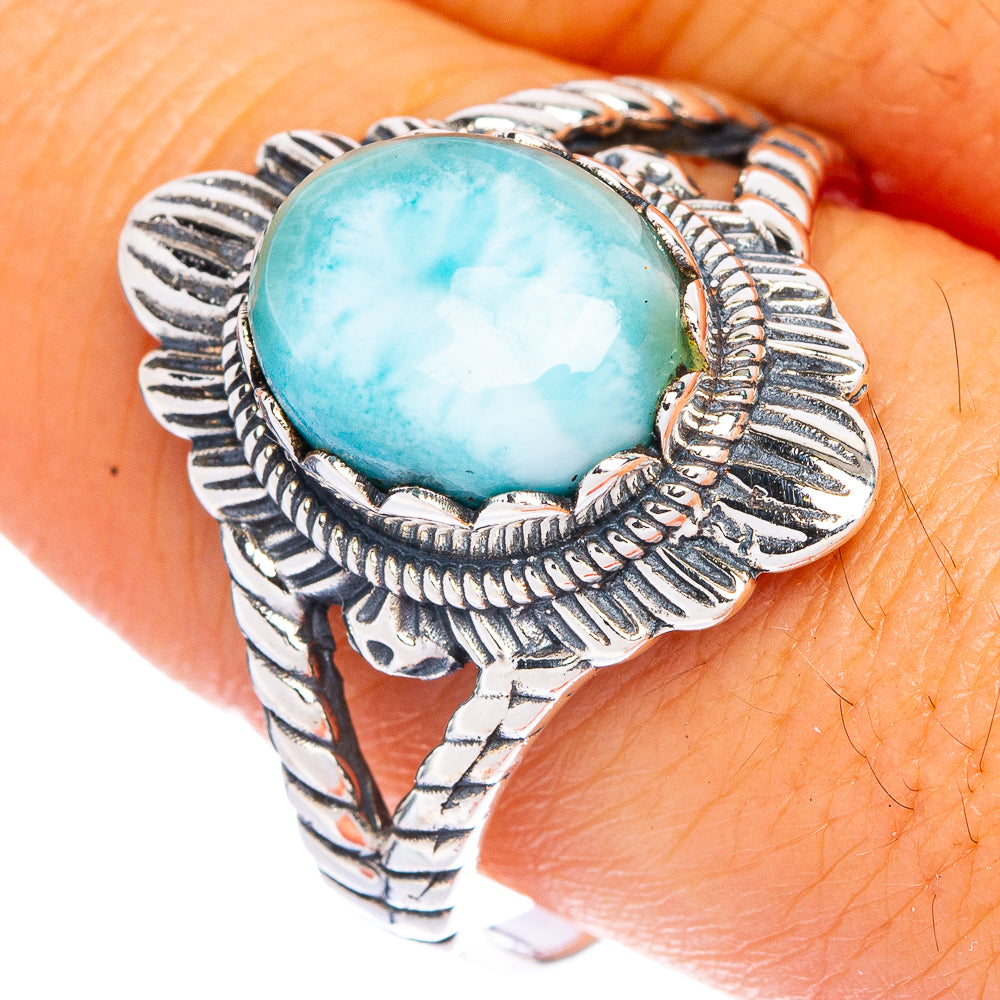 Larimar Ring Size 10 (925 Sterling Silver) R144470