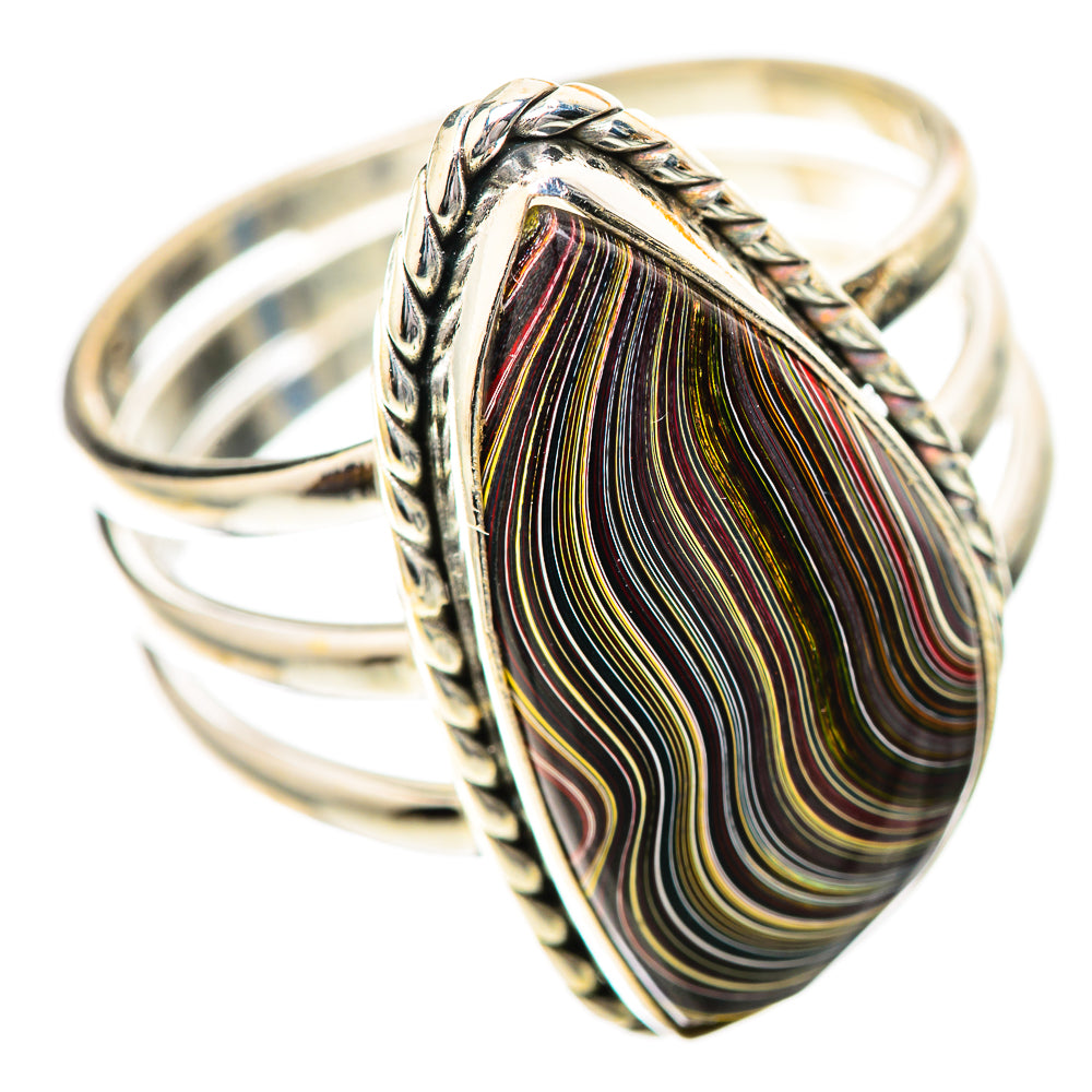 Large Fordite 925 Sterling Silver Ring Size 12 (925 Sterling Silver) RING139716