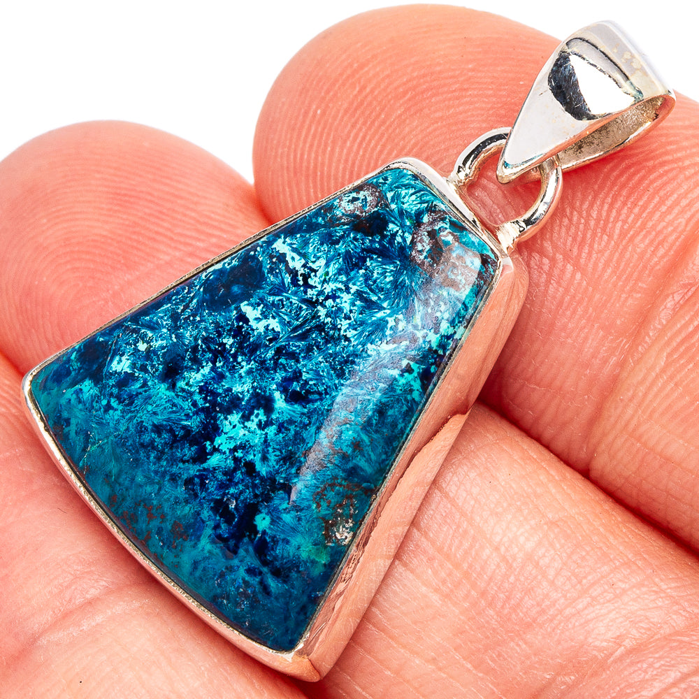 Shattuckite Pendant 1 1/4" (925 Sterling Silver) P44934
