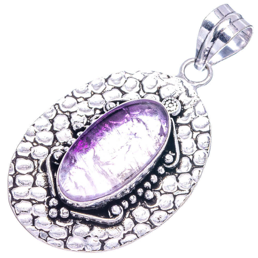 Amethyst Pendant 2 1/8" (German Silver)