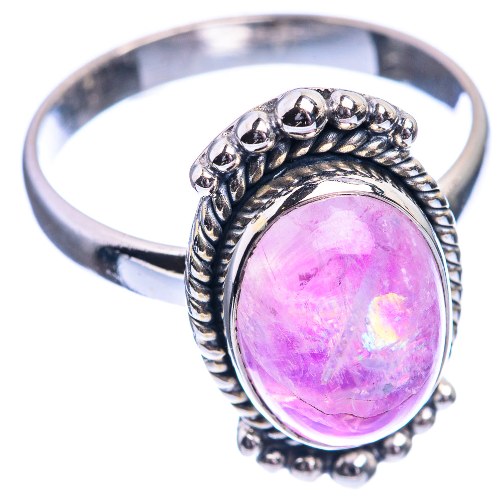 Pink Moonstone Ring Size 11 (925 Sterling Silver) R142289