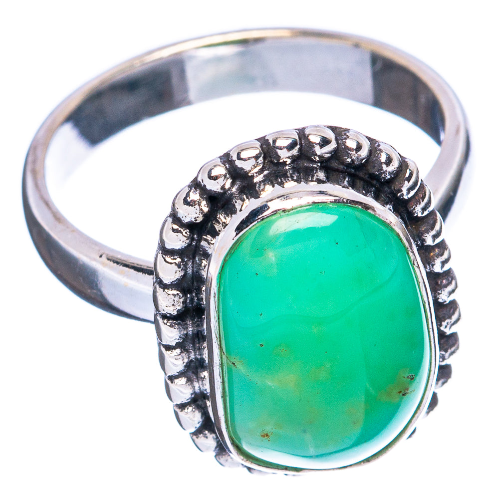 Chrysoprase Ring Size 6 (925 Sterling Silver) R5024