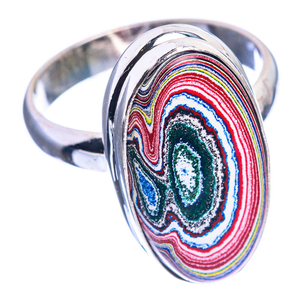 Fordite Ring Size 8.5 (925 Sterling Silver) R142304