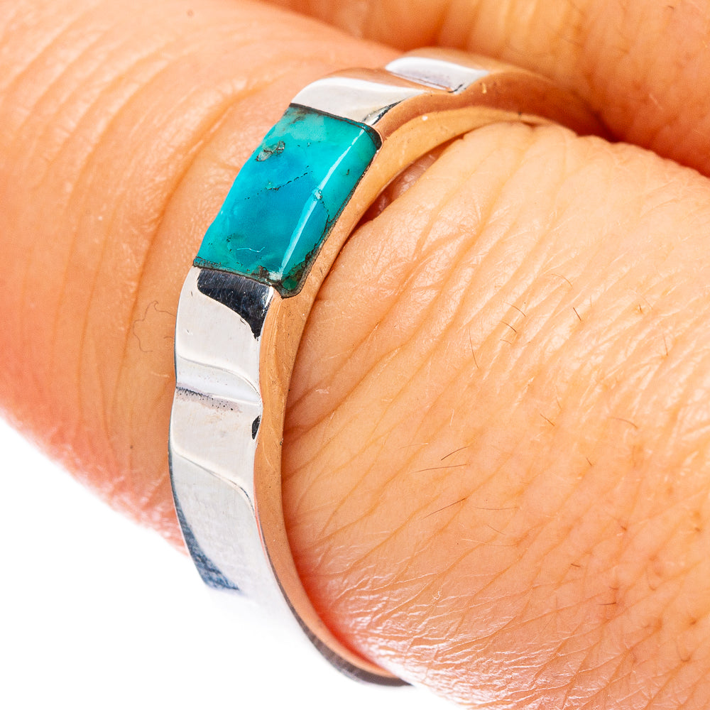 Arizona Turquoise 925 Sterling Silver Ring Size 8.75 Ana Co R2461