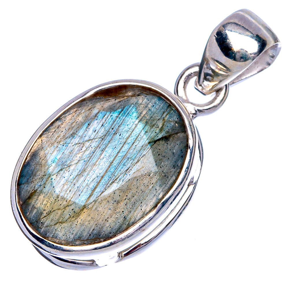 Labradorite Pendant 1 1/8" (925 Sterling Silver) P40557