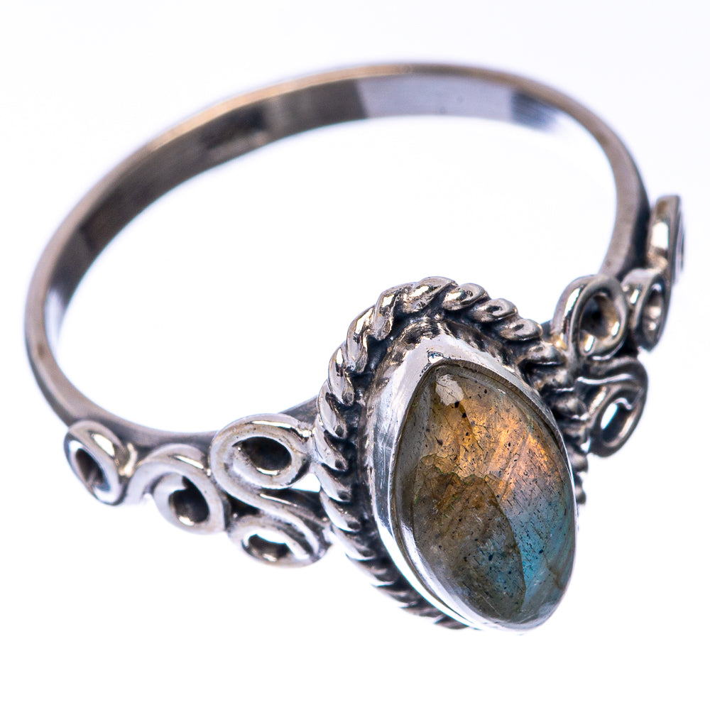 Labradorite Dainty Ring Size 6.5 (925 Sterling Silver) R145288