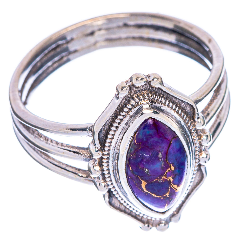 Purple Copper Composite Turquoise Ring Size 8.75 (925 Sterling Silver) R147090