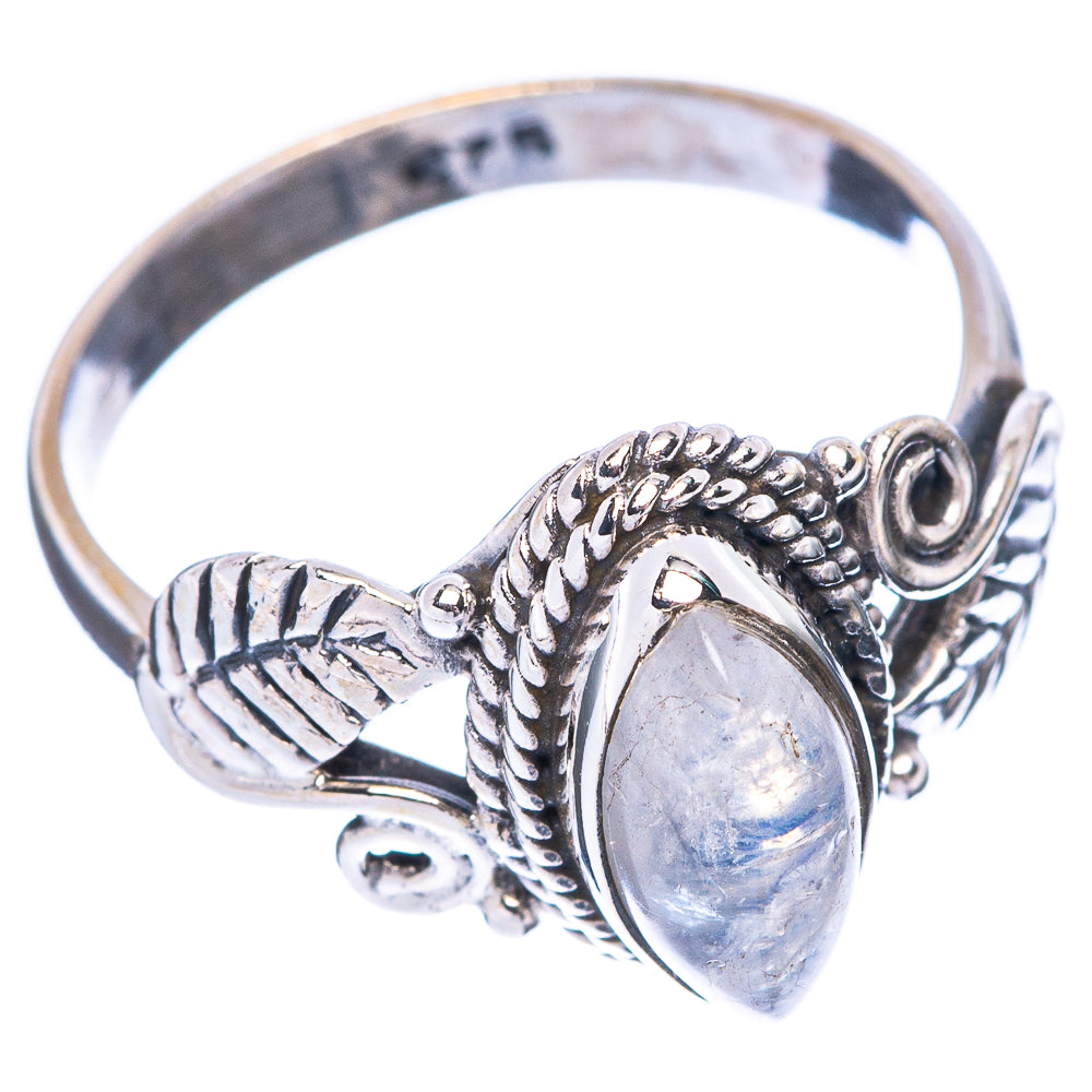 Rainbow Moonstone Ring Size 7 (925 Sterling Silver) R5538