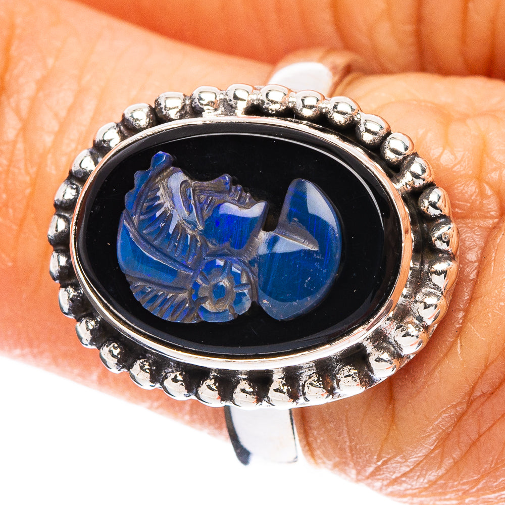 Opal Cameo Ring Size 6 (925 Sterling Silver) R5091