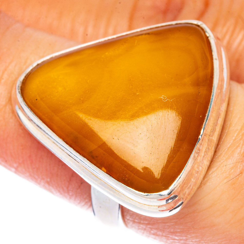 Yellow Opal Ring Size 7 (925 Sterling Silver) R1375