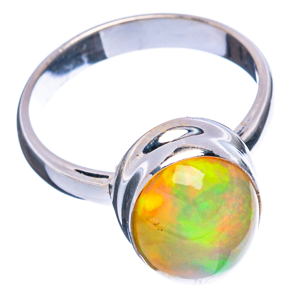 Large Rare Ethiopian Opal Ring Size 7 (925 Sterling Silver) R4998
