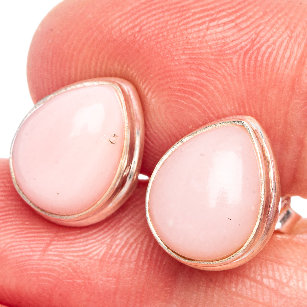 Pink Opal Earrings 1/2" (925 Sterling Silver) E433458