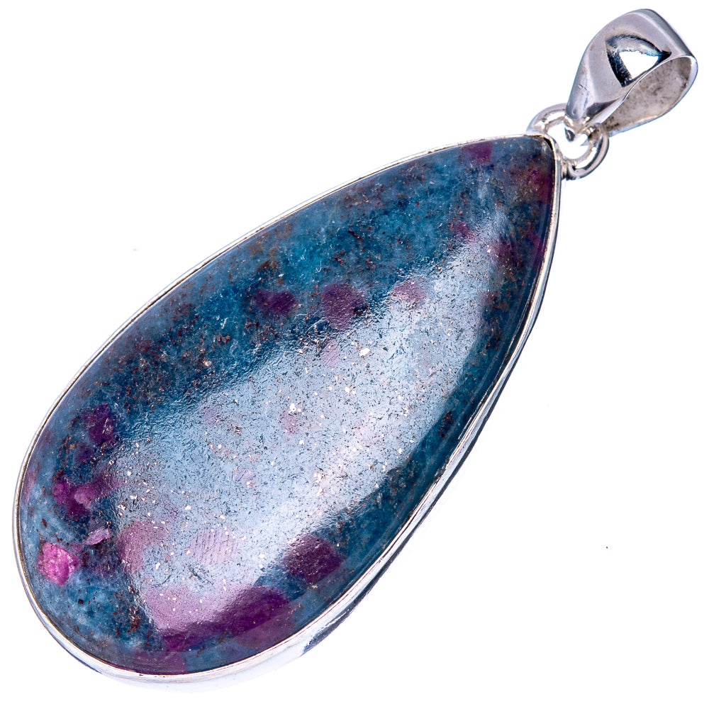 Ruby Fuchsite Pendant 2" (925 Sterling Silver) P42207