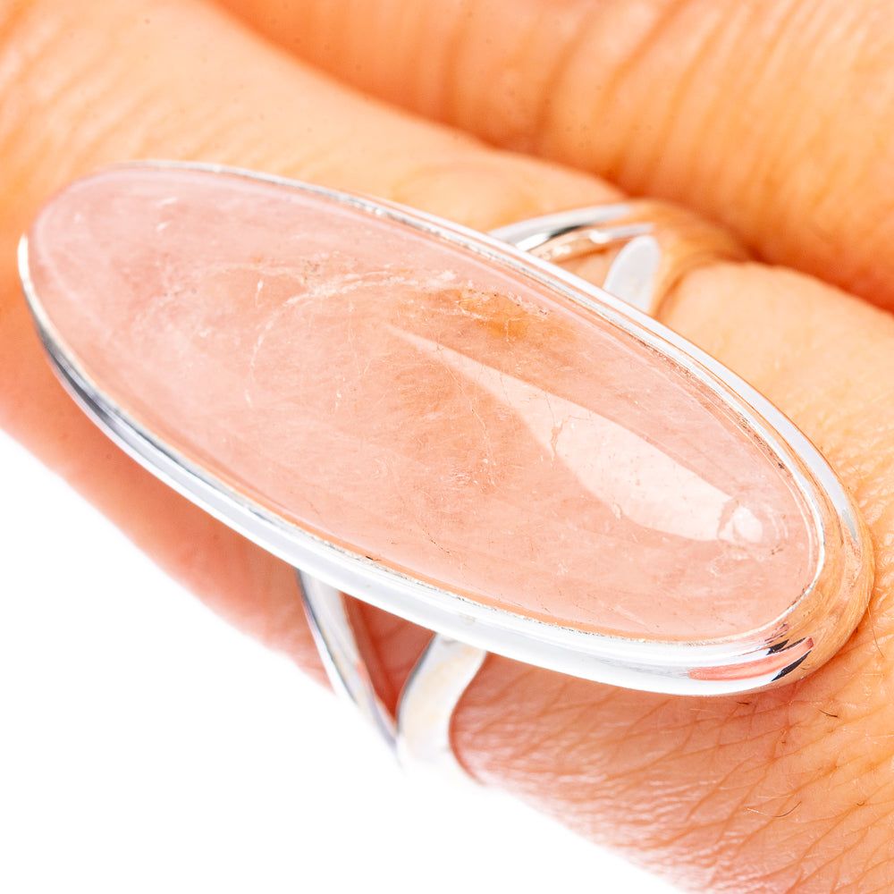 Rare Morganite Ring Size 8.5 (925 Sterling Silver) R2049