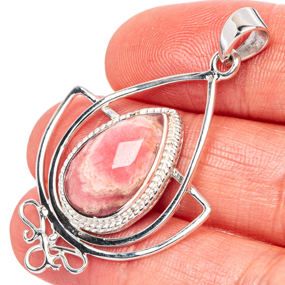 Asc Premium Rhodochrosite Pendant 1 3/4" (925 Sterling Silver) P42267