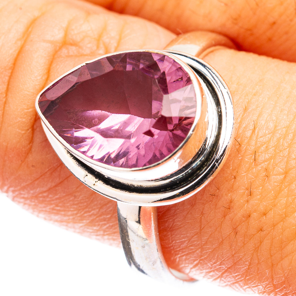 Faceted Color Change Alexandrite (Lab.) Ring Size 9.75 (925 Sterling Silver) R142778