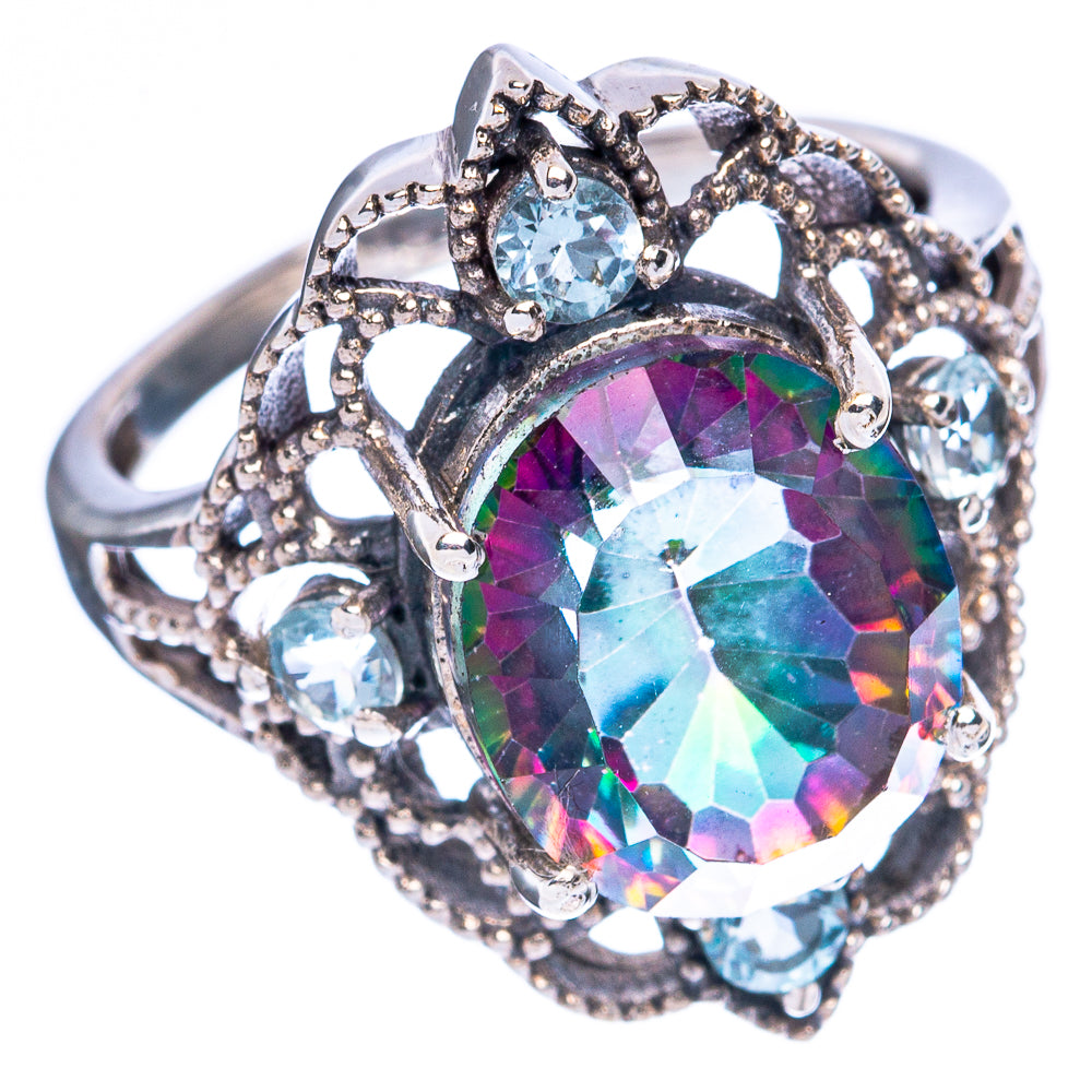 Mystic Topaz Ring Size 7.5 (925 Sterling Silver) R2454