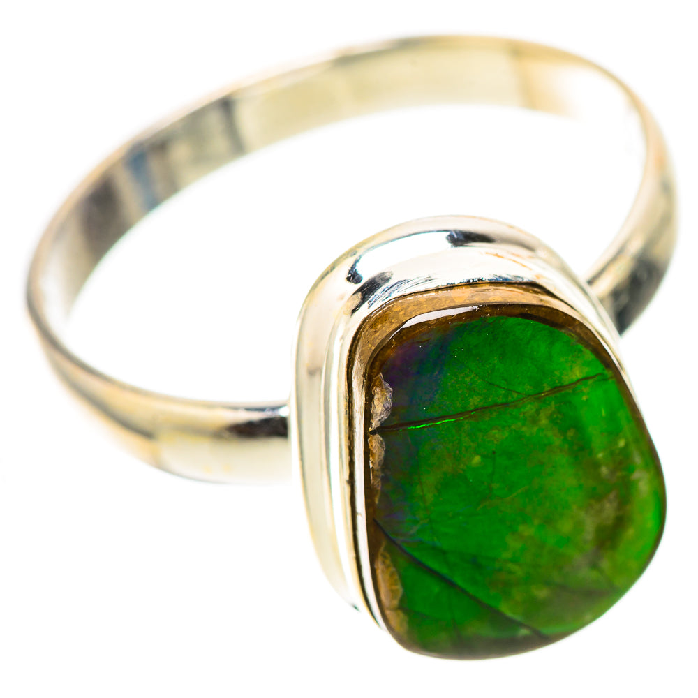 Canadian Ammolite Ring Size 11.75 (925 Sterling Silver) RING139756