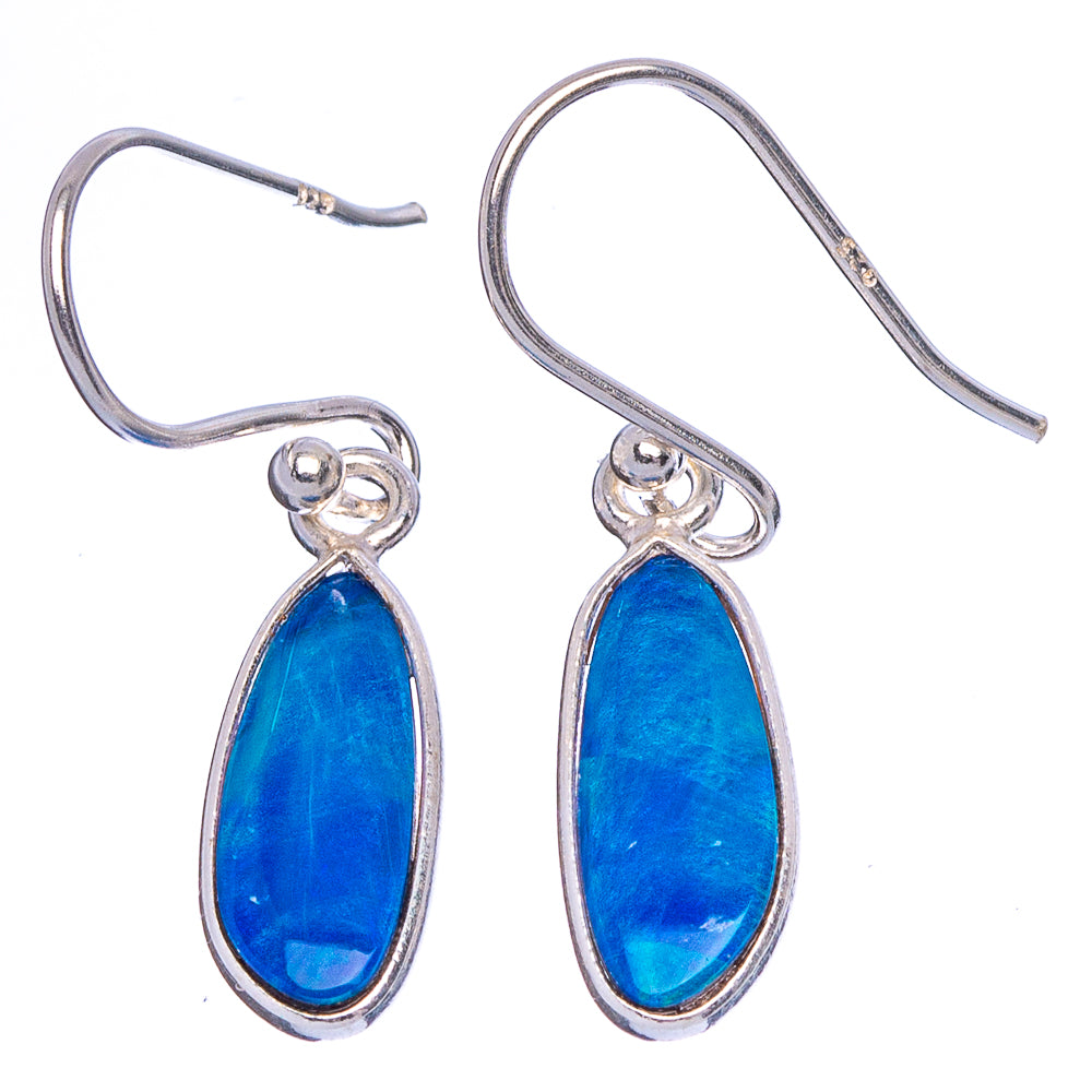 Rare Doublet Opal Earrings 1 1/8" (925 Sterling Silver) E1897